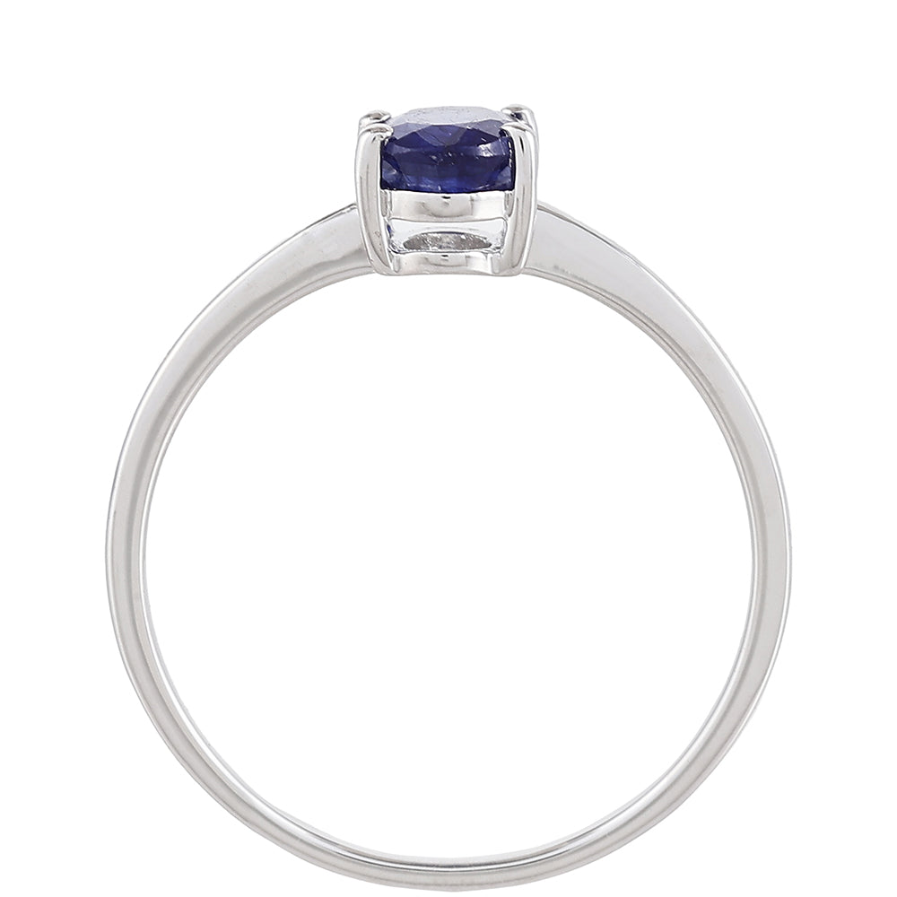 Inel din Argint 925 ( 1.11 grame ) cu Safir Thailandez 1.05 Carate 4 