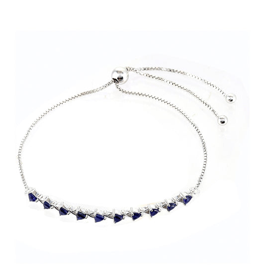 Brățară din Argint 925 ( 4.01 grame ) cu Safir Thailandez 1.48 Carate