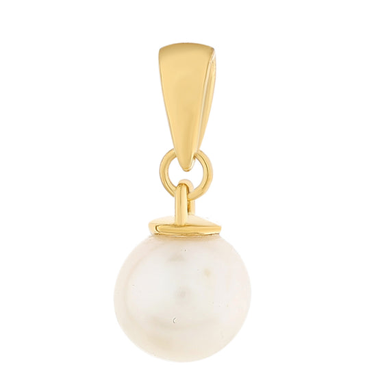 Pandantiv din Argint 925 Placat cu Aur ( 0.69 grame ) cu Perlă de Cultură 5.16 Carate