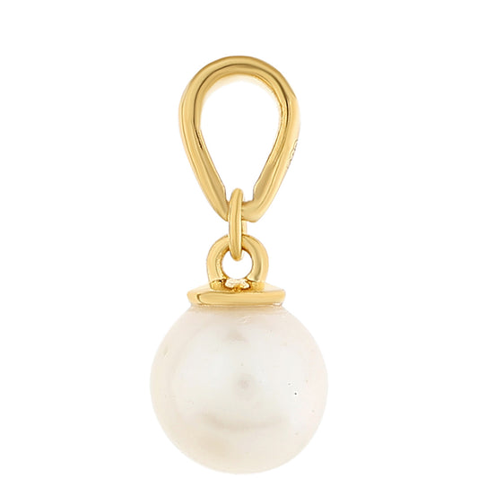 Pandantiv din Argint 925 Placat cu Aur ( 0.69 grame ) cu Perlă de Cultură 5.16 Carate