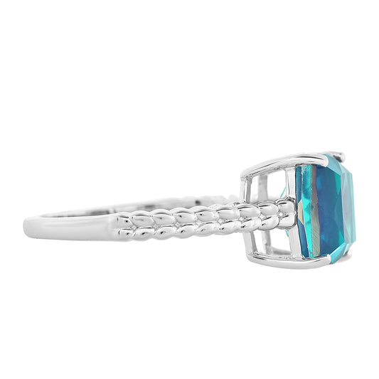 Inel din Argint 925 ( 2.49 grame ) cu Cuarț Păun 3.35 Carate