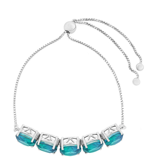 Brățară din Argint 925 ( 5.35 grame ) cu Cuarț Păun 9.8 Carate