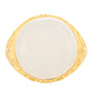 Inel din Argint 925 Placat cu Aur ( 7.97 grame ) cu Piatra Lunii Curcubeu 14.73 Carate
