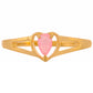 Inel din Argint 925 Placat cu Aur ( 1.63 grame ) cu Opal Etiopian Neon Roz 0.14 Carate