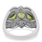 Inel din Argint 925 ( 5.24 grame ) cu Peridot 4.06 Carate