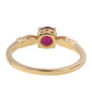 Inel din Argint 925 Placat cu Aur ( 2.23 grame ) cu Rubin Mozambic 1.3 Carate