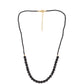 Colier din Argint 925 Placat cu Aur ( 0.93 grame ) cu Spinel Negru 66.26 Carate
