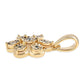 Pandantiv din Argint 925 Placat cu Aur ( 2.19 grame ) cu Diamant Albastru 0.05 Carate