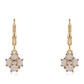 Cercei din Argint 925 Placat cu Aur ( 1.87 grame ) cu Opal Etiopian Lega Dembi și Topaz Alb 0.94 Carate