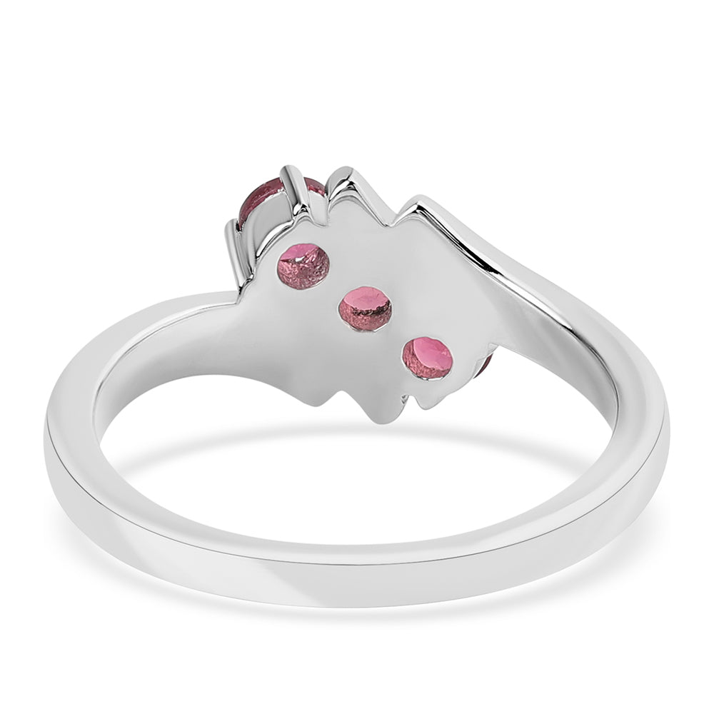 Inel din Argint 925 ( 2.93 grame ) cu Rubelit Cruzeiro 0.75 Carate