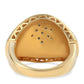 Inel din Argint 925 Placat cu Aur ( 7.16 grame ) cu Diamant Albastru 0.04 Carate