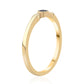 Inel din Argint 925 Placat cu Aur ( 1.56 grame ) cu Diamant Albastru 0.02 Carate