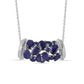 Colier din Argint 925 ( 5.48 grame ) cu Safir Albastru Australian 4.14 Carate