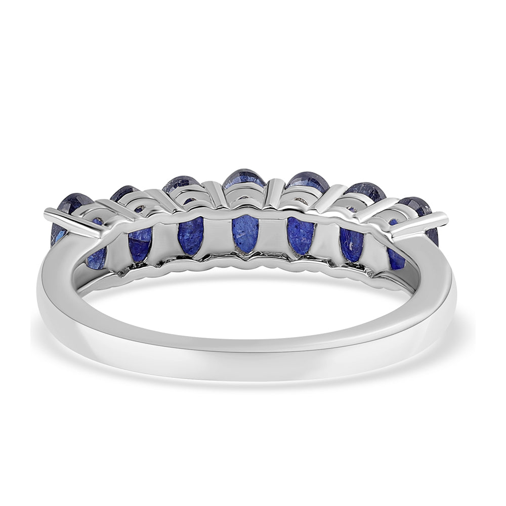 Inel din Argint 925 ( 2.51 grame ) cu Safir Albastru Australian 2.03 Carate 3 