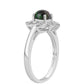 Inel din Argint 925 ( 3.06 grame ) cu Opal Etiopian Negru Lega Dembi și Topaz Alb 0.71 Carate