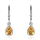 Cercei din Argint 925 ( 1.96 grame ) cu Citrin 2.6 Carate
