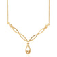Colier din Argint 925 Placat cu Aur ( 4.13 grame ) cu Diamant Verde și Diamant Alb 0.02 Carate