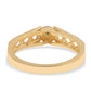Inel din Argint 925 Placat cu Aur ( 3.36 grame ) cu Diamant Verde 0.01 Carate
