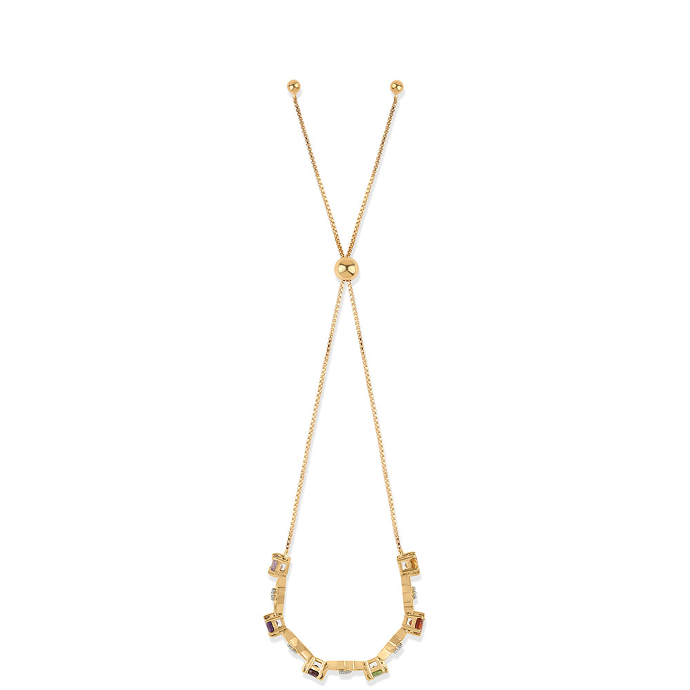 Brățară din Argint 925 Placat cu Aur ( 4.18 grame ) cu Ametist Rose de France și Citrin 2.26 Carate 2 