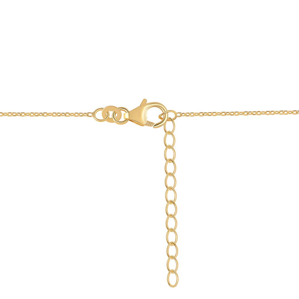 Colier din Argint 925 Placat cu Aur ( 4.08 grame ) cu Iolit 1.6 Carate