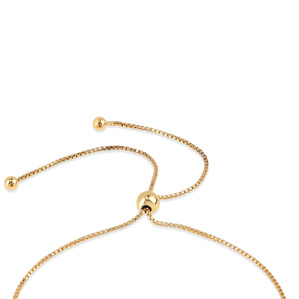 Brățară din Argint 925 Placat cu Aur ( 1.7 grame ) cu Diamant Roșu și Diamant Alb 0.04 Carate