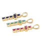 Cruce Set din Argint 925 Placat cu Aur ( 4.28 grame ) cu Rubin Thailandez și Smarald Brazilian 4.55 Carate ( Pandantiv )