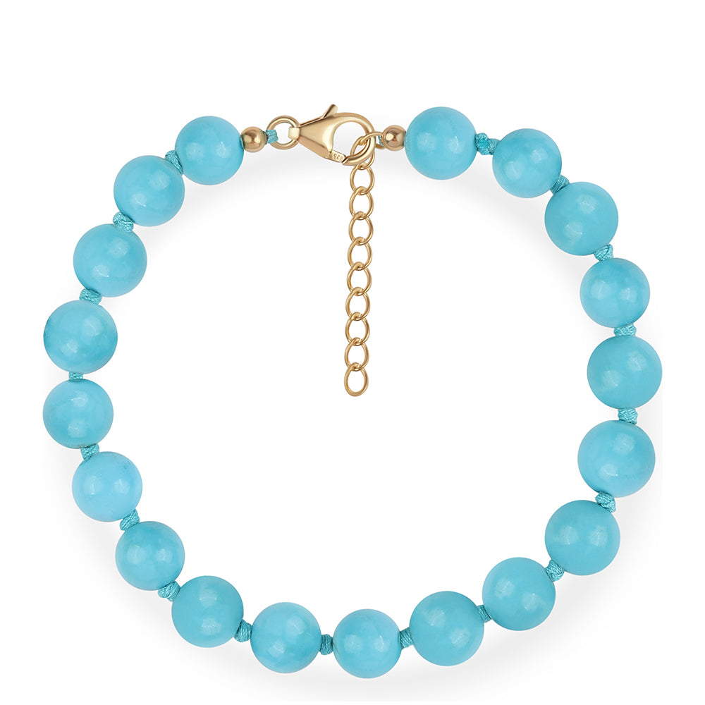 Set din Argint 925 Placat cu Aur ( 1.72 grame ) cu Turcoaz ”Frumoasa Adormită” 270.94 Carate ( Colier+Brățară ) 2 