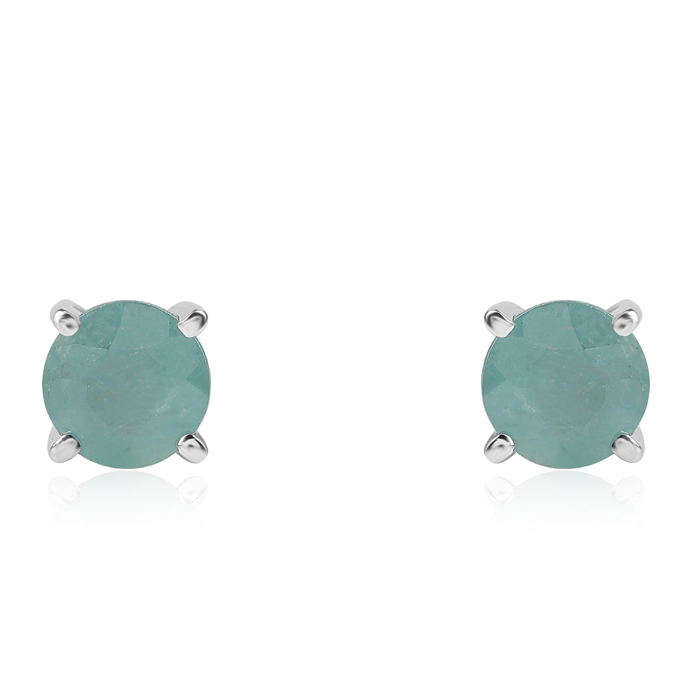 Cercei din Argint 925 ( 0.96 grame ) cu Grandidierit 1.03 Carate 2 