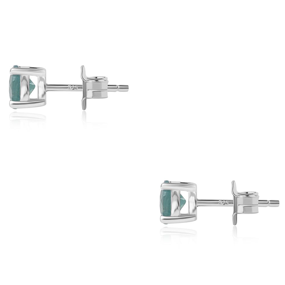 Cercei din Argint 925 ( 0.96 grame ) cu Grandidierit 1.03 Carate