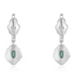 Cercei din Argint 925 ( 3.91 grame ) cu Grandidierit și Topaz Alb 1.33 Carate