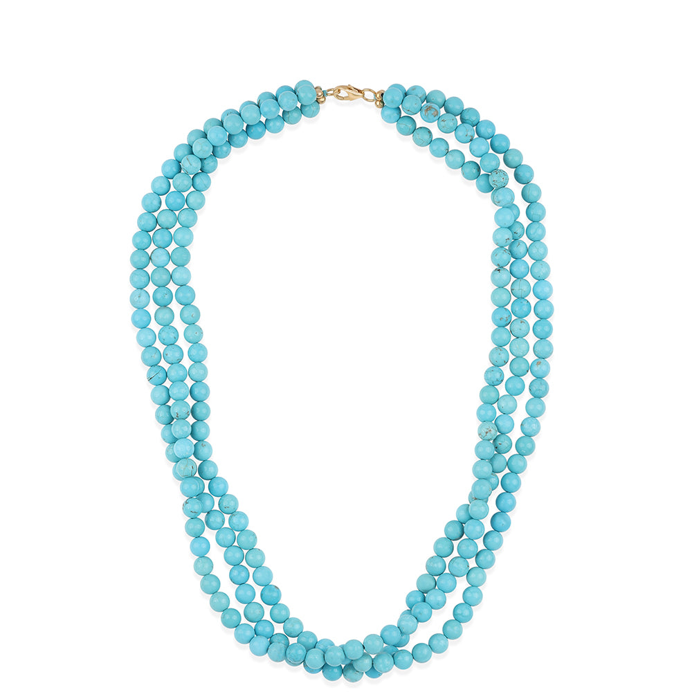 Colier din Argint 925 Placat cu Aur ( 0.83 grame ) cu Turcoaz ”Frumoasa Adormită” 394.18 Carate