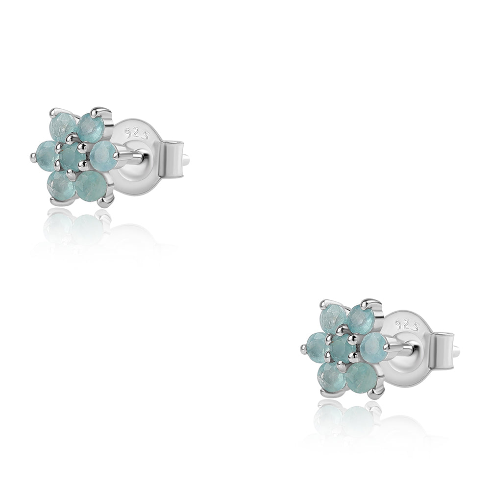 Cercei din Argint 925 ( 0.95 grame ) cu Grandidierit 0.55 Carate