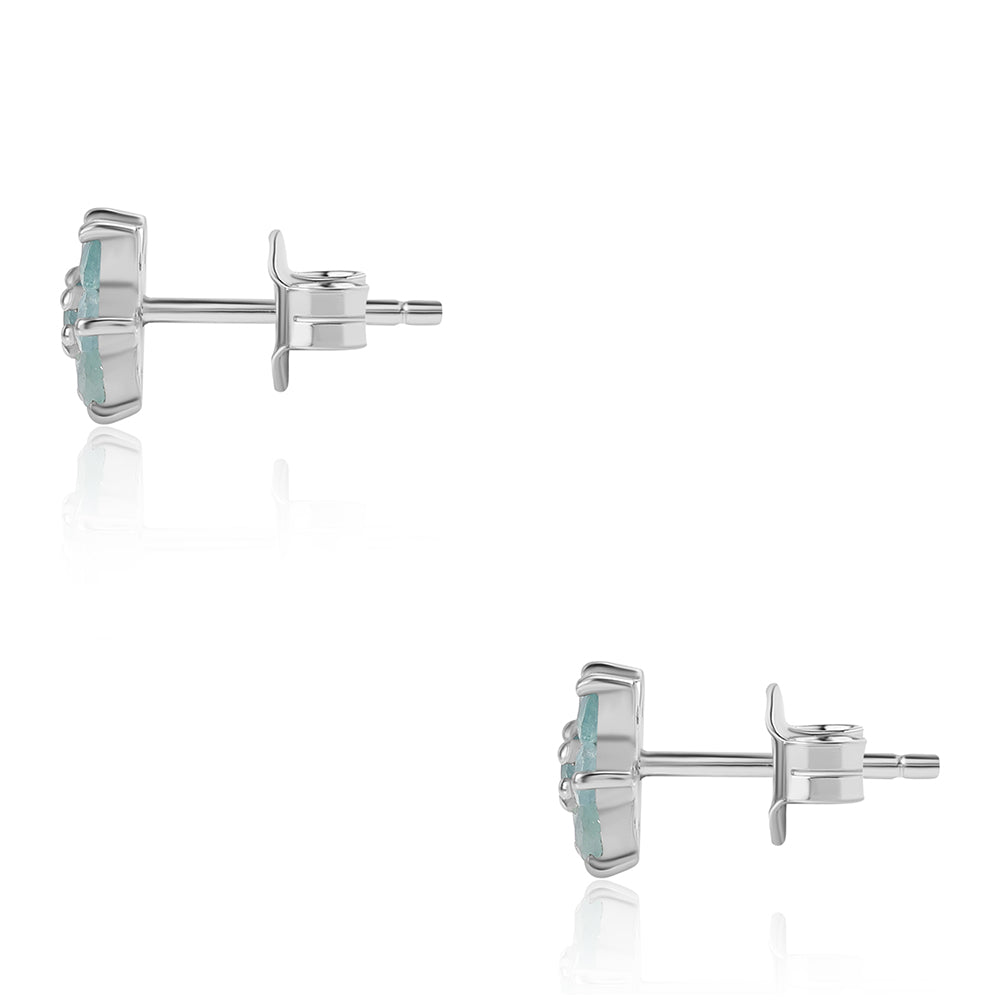 Cercei din Argint 925 ( 0.95 grame ) cu Grandidierit 0.55 Carate