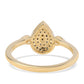 Inel din Argint 925 Placat cu Aur ( 1.78 grame ) cu Diamant Albastru 0.2 Carate