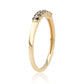 Inel din Argint 925 Placat cu Aur ( 1.48 grame ) cu Diamant Albastru 0.13 Carate