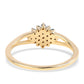 Inel din Argint 925 Placat cu Aur ( 1.68 grame ) cu Diamant Albastru 0.21 Carate