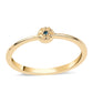 Inel din Argint 925 Placat cu Aur ( 1.25 grame ) cu Diamant Albastru 0.01 Carate
