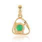 Pandantiv din Argint 925 Placat cu Aur ( 0.97 grame ) cu Opal Verde Etiopian Lega Dembi 0.55 Carate