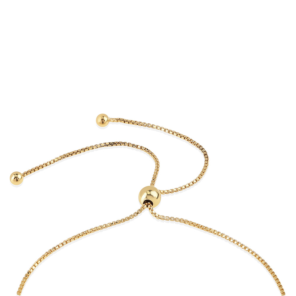 Brățară din Argint 925 Placat cu Aur ( 3.2 grame ) cu Diamant Albastru 0.05 Carate 2 