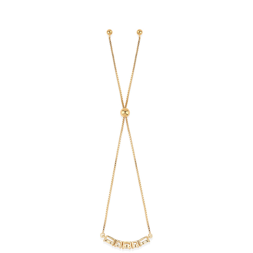 Brățară din Argint 925 Placat cu Aur ( 3.13 grame ) cu Diamant Albastru 0.04 Carate 3 