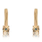 Cercei din Argint 925 Placat cu Aur ( 1.97 grame ) cu Diamant Albastru 0.01 Carate