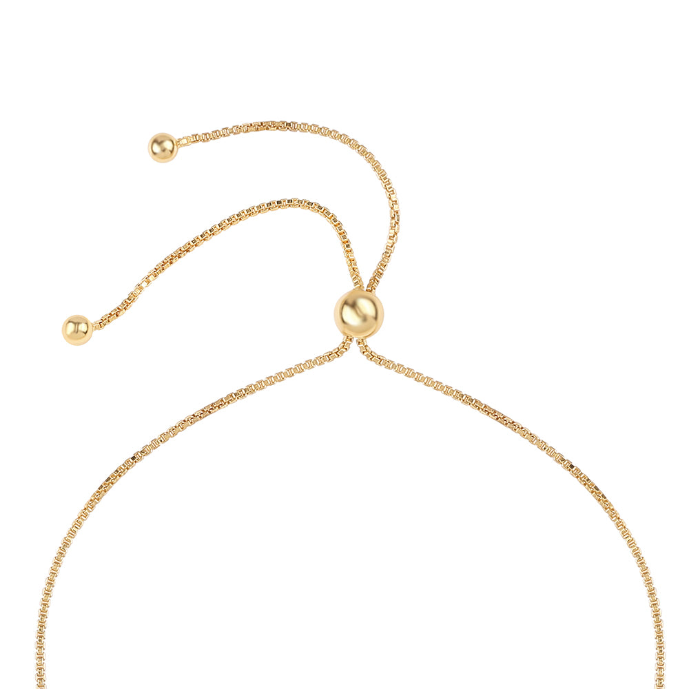 Brățară din Argint 925 Placat cu Aur ( 3.95 grame ) cu Diamant Albastru 0.04 Carate 2 