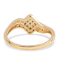 Inel din Argint 925 Placat cu Aur ( 2.16 grame ) cu Diamant Albastru și Diamant Alb 0.18 Carate