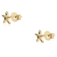 Cercei din Argint 925 Placat cu Aur ( 0.86 grame ) cu Diamant Albastru 0.03 Carate