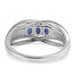 Inel din Argint 925 ( 3.03 grame ) cu Safir Albastru Australian 0.87 Carate
