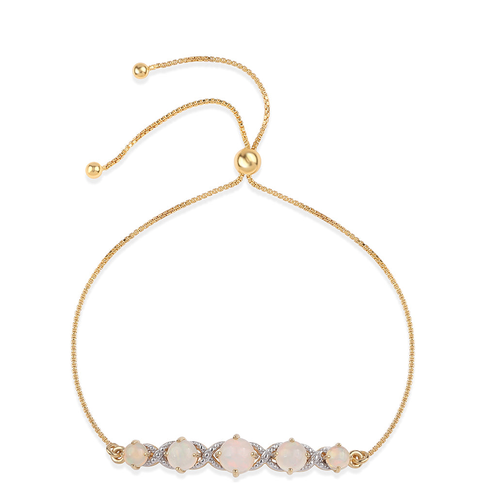 Brățară din Argint 925 Placat cu Aur ( 3.15 grame ) cu Opal Etiopian Lega Dembi 1.53 Carate