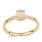 Inel din Argint 925 Placat cu Aur ( 1.68 grame ) cu Opal Etiopian Lega Dembi 0.32 Carate