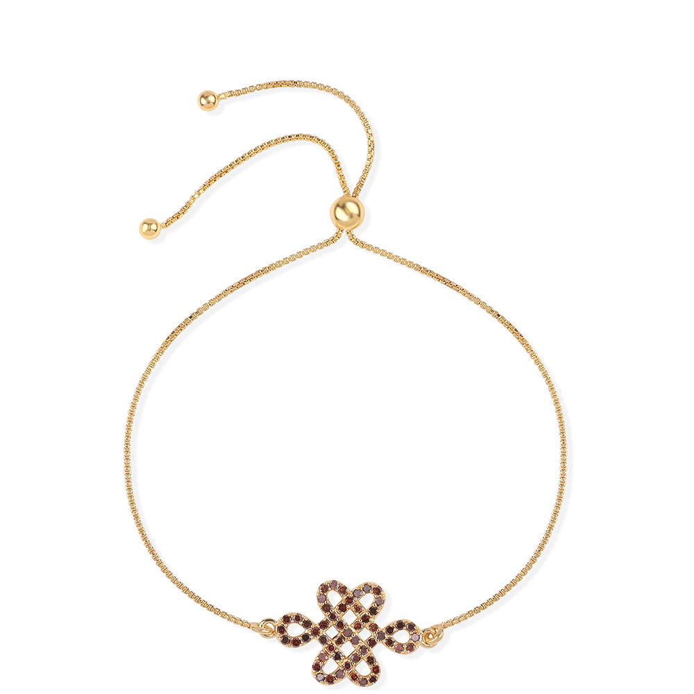 Brățară din Argint 925 Placat cu Aur ( 3.25 grame ) cu Diamant Roșu 0.48 Carate 1 