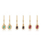 Set din Argint 925 Placat cu Aur ( 5.95 grame ) cu Rubin Thailandez și Smarald Brazilian 6.36 Carate
