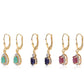 Set din Argint 925 Placat cu Aur ( 5.95 grame ) cu Rubin Thailandez și Smarald Brazilian 6.36 Carate